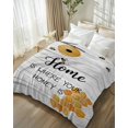 thumbnail image 3 of Flannel Fleece Throw Blanket Watercolor Bee Honey on Wood Board Lightweight Soft Plush Blankets,Retro Farm Plank Cozy Warm Throw Blanket for Couch Sofa Bed Car Office 40x50in, 3 of 9