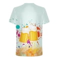 thumbnail image 3 of Fnnxeal Mens Graphic Tee 3D Muscle Fit Short Sleeve Blue Galaxy Space Nebula Abstract Sublimation Print Performance Shirt Big & Tall Sizes M-7XL,Size M, 3 of 5