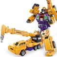 thumbnail image 2 of JINJIANG 6 IN 1 Devastator Transformation Toys Boy Robot KO GT Action Figure Excavator Crane Model Collection Outdoor Kids Adult, 2 of 5