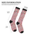 thumbnail image 4 of Pofeuu Flamingos Print Compression Socks for Women & Men Circulation - Best Support for Nurses,Running,Athletic,Sports, 4 of 7