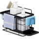 thumbnail image 1 of Kitchen Sink Organizer, Wall Mounted Storage for Sponge, Brush, Dishwashing Liquid, Black Stainless Steel Wall Mounted Sponge Holder-20*16*14 cm, 1 of 4
