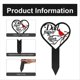 thumbnail image 2 of Memorial Grave Markers Heart Memorial Plaque Stake A, 2 of 5