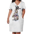 thumbnail image 3 of Vestido de noche de manga larga para mujer, traje de fiesta con bolsillo, estilo Steampunk March Hare, 3 of 7