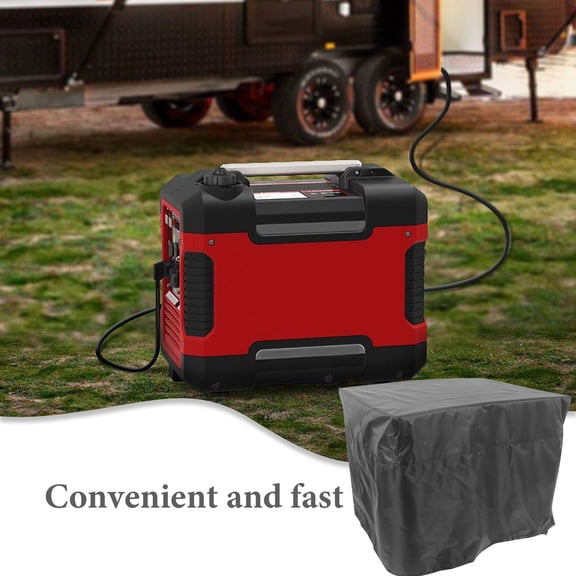 FUTUREORYY Heavy Duty Generator Cover Black 210D Oxford Cloth Waterproof for Storage and Protection