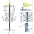 Disc Golf Catcher Basket Lightweight Double Chains Portable Practice Target Steel Hole Disc