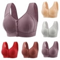 thumbnail image 1 of Sentmoon Bras for Women Wirefree Oversize Buttery Soft Women Sports Bras Front Closure Solid Color Everyday Bras Delightful for Daily Commute Silver 36, 1 of 3