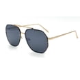 thumbnail image 6 of Dark Black Lens Sunglasses Men's Fashion Forward Gold Frame Street Wear Trendy, 6 of 9