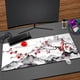 thumbnail image 2 of Alfombrilla de ratón de estilo japonés con diseño de flor de cerezo Fuji, alfombrilla de ratón grande XXL para Gamer XL, 100x50, alfombrillas de escritorio, teclado, alfombrilla de goma para mesa, 2 of 5