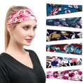thumbnail image 2 of Diadema deportiva estampada con estilo, diadema para Yoga, banda para el cabello, banda absorbente de sudor, antitranspirante, diadema de ala ancha para mujer, 2 of 5