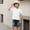 White, variant on Eltusu Boys Polo Shirts, Pullover Solid Color Button Down Short Sleeve Collar Shirts Light Blue Size 1-13 T