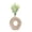 1293!, variant on Savings Clearance for Home Products!Tengw Ceramic Vase Art of Donut for Home Decor Ceramic Vase Ornaments for Decoration Desktop