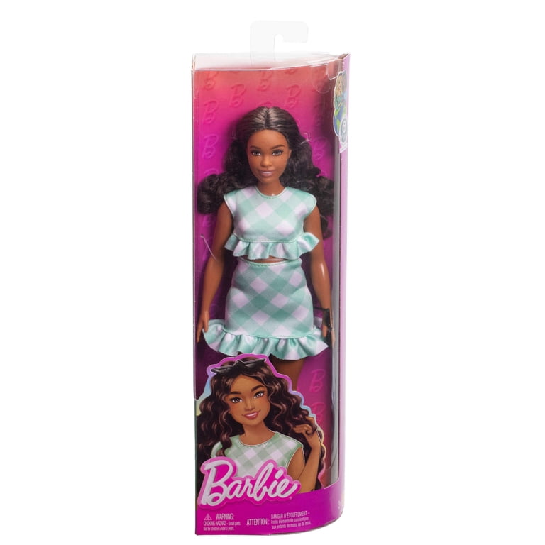 Barbie Fashionista Green Gingham