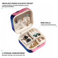 thumbnail image 2 of Flamingo Travel Portable Square Jewelry Box Organizer Earring Necklace Bracelet Holder Decorative Display Case Stand Storage Box, 2 of 6
