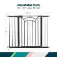 thumbnail image 3 of Safety 1st Easy Install Tall & Wide Walk-Through Baby Gate 29-47, 3 of 8