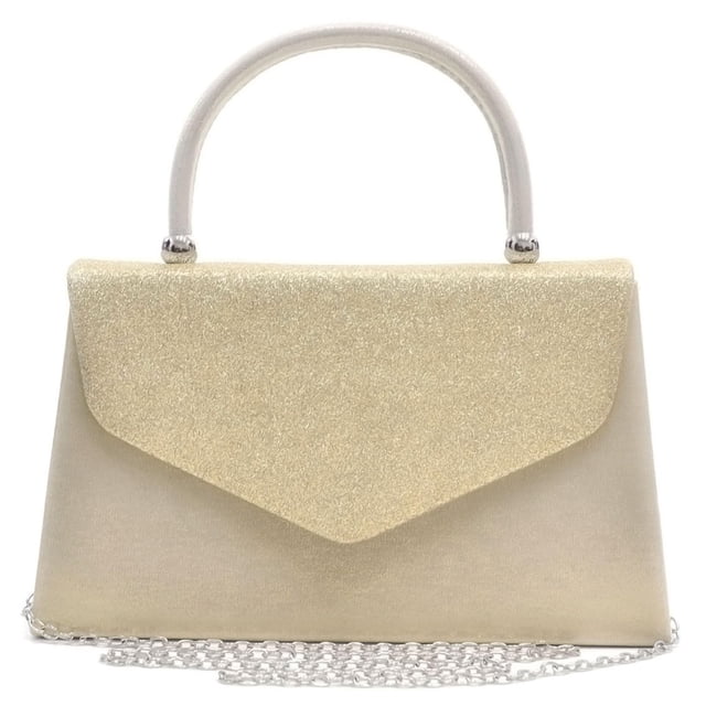Bolso de noche Dasein para mujer, formal, fiesta, boda, dorado
