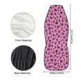 thumbnail image 5 of ZIATUBLE Leopard Print Car Seat Covers Full Set of 2 Washable High Back Bucket Seat Protector Auto Interior Seat Protector Universal Fit Cars Sedan SUV Car Decoration Accessories, 5 of 7