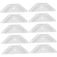 thumbnail image 4 of Minkissy 20pcs Support Brackets Steel White Square Shape Corner Brace Installation, 4 of 8