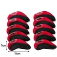 thumbnail image 7 of 10Pcs Neoprene Golf Iron Headcovers, Golf Club Head Cover, Men Women Irons Protector, Golf Accessories Fits All Brands Viewable Window Guard Red, 7 of 7