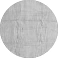 thumbnail image 1 of Ahgly Company Indoor Round Solid Gray Modern Area Rugs, 3' Round, 1 of 1