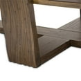 thumbnail image 5 of Michael Amini Del Mar Sound Wood & Glass Cocktail Table in Boardwalk Brown, 5 of 6