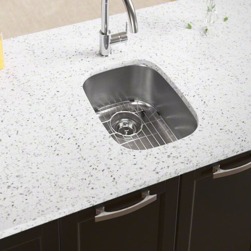 MR Direct Stainless Steel 18'' L x 15'' W Undermount Bar Sink With  Additional Accessories