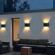 thumbnail image 3 of Luz Solar para exteriores, lámpara LED de pared alimentada por luz Solar, impermeable, iluminación hacia arriba y hacia abajo para Patio, calle, balcón, decoración de vallas, 3 of 4