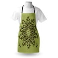 thumbnail image 4 of Olive Green Apron, Branches of Olives Mediterranean Foliage Leaves and Fruit, Unisex Kitchen Bib with Adjustable Neck for Cooking Gardening, Adult Size, Olive Green Green, by Ambesonne, 4 of 4