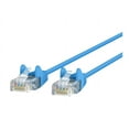 thumbnail image 1 of Belkin Slim - Patch cable - RJ-45 (M) to RJ-45 (M) - 20 ft - UTP - CAT 6 - molded, snagless - blue, 1 of 1