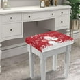 thumbnail image 5 of FOR U DESIGNS Snowman Santa Claus Print Stool Covers Rectangle 2 Pcs Comfortable Counter Bar Stools Cover Washable Stool Upholstered Protector Slipcover Bench Seat Protector Christmas Decor, 5 of 9
