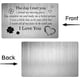 thumbnail image 4 of Tarjeta de billetera con "Te amo", inserto de billetera grabado, inserto de billetera de metal, mini notas de amor de aniversario, regalo, 4 of 7