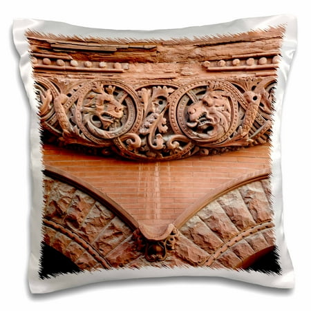 3dRose Architectural details, Louisville, Kentucky - US18 AJE0382 - Adam Jones, Pillow Case, 16 by 16-inch
