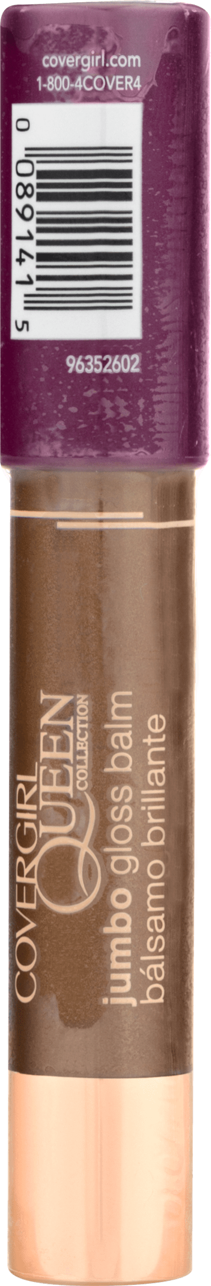 CoverGirl Queen Collection Jumbo Gloss Balm, Sugar Plum [Q849] 0.13 oz (Pack of 4)