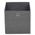 thumbnail image 4 of Cajas de almacenamiento VidaXL de tela no tejida plegables, paquete de 4, color gris, 4 of 8