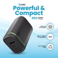 thumbnail image 2 of Cargador de Pared AT&T 42W Puerto Doble USB-C + USB-A Carga Rápida PD 3.1, 2 of 9