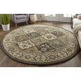 thumbnail image 3 of 4' X 6' Blue Gray And Taupe Wool Paisley Tufted Handmade Stain Resistant Area Rug, 3 of 5