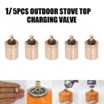 thumbnail image 2 of 1/5x Gas Refill Adapter Stove Cylinder Butane Canister Tank Outdoor Camping BBQ M9B8, 2 of 7
