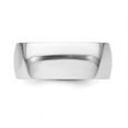 thumbnail image 4 of Mens Platinum Comfort Fit 8mm Lightweight Wedding Band Ring, 4 of 5