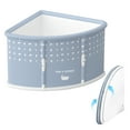 thumbnail image 2 of Anvazise Fan-shaped Foldable Bathtub, Portable Bathtub for Adult, Large Collapsible Tub, Freestanding Surround Collapsible Tub, Effortless Folding Corner Bathtub, 2 of 13