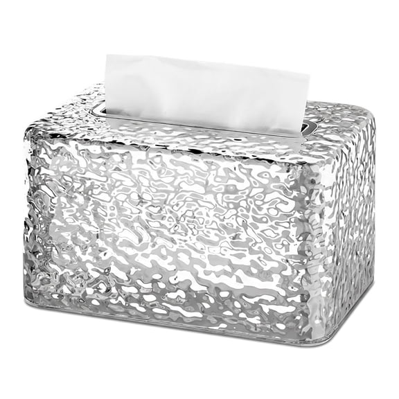 Aemutady Tissue Box Cover Rectangle 7.2x4.9x4.1 Inch, Decorative Tissue Holder for Vanity Countertop Night Stand Desktop Bedroom Living Room Office Dining Table