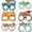 A, variant on GiLiling 6 pcs Preschool Graduation Paper Photo Booth Props Glasses,Class of Kindergarten Graduation Party Classes for Congrats Grad Kindergarten Party Supplies