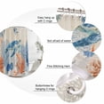 thumbnail image 3 of Sea Turtle Coastal Shower Curtains for Bathroom, Waterproof Fabric Bath Curtains Decor, Bath Tub Curtain Summer Beach Coral Nautical Farmhouse Decorative Shower Curtain Sets with 12 Hooks, 72x72 Inch, 3 of 7