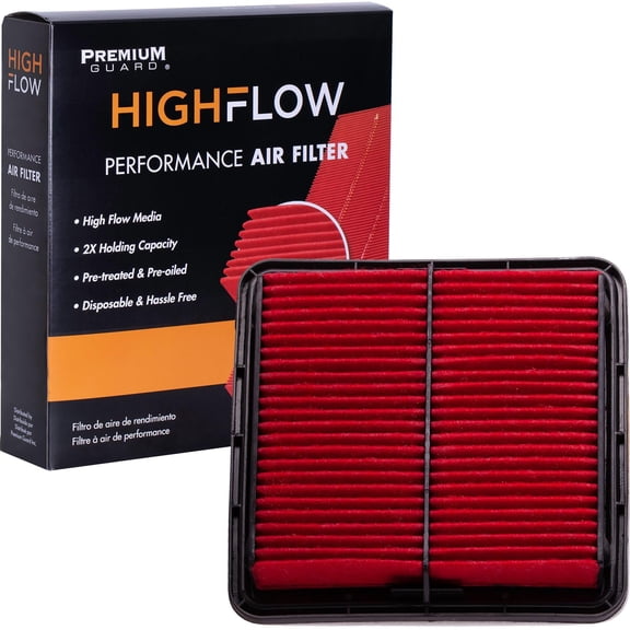 HIGHFLOW High Performance, Pre-Oiled Disposable Engine Air Filter PA5592X | Fits 2005-2019 Subaru Outback, 2009-2018 Forester, 2005-2019 Legacy, 2008-2016 Impreza, 2013-2015 XV Crosstrek