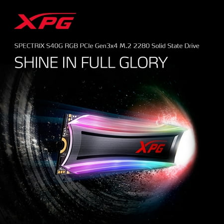 ADATA - XPG SPECTRIX RGB Gaming S40G Series 1TB PCIe Gen 3 x4 Internal Solid State Drive