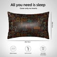 thumbnail image 4 of KLL Polynesian Turtles Pattern Silk Pillowcase for Hair and Skin Standard Size 20"X 30" Soft Breathable Pillow Covers for Sleeping, 4 of 7