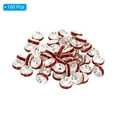 thumbnail image 3 of Unique Bargains Perles Intercalaires 8mm, 100 Pcs Perles Intercalaires en Strass Rondes en Vrac pour Fabrication de Bijoux, Rouge, 3 of 5
