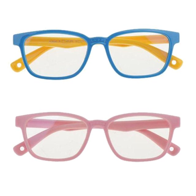 2x anteojos anti luz de color azul para niños, anteojos anti-fatiga ocular con protección , silicona suave y ligero, gafas para videojuegos de compu Yuyangstore Gafas para niños contra la luz azul