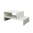 thumbnail image 5 of Kadyn Coffee Table, Center Table, Tea Table,Coffee Table with Unique Architectural Shape,White, 5 of 7