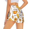 thumbnail image 3 of Bixox Women's Honey Bee Set pattern 2 in 1 Running Shorts - Lightweight Athletic Workout Gym Yoga Shorts Liner with Pockets - XX-Large, 3 of 5