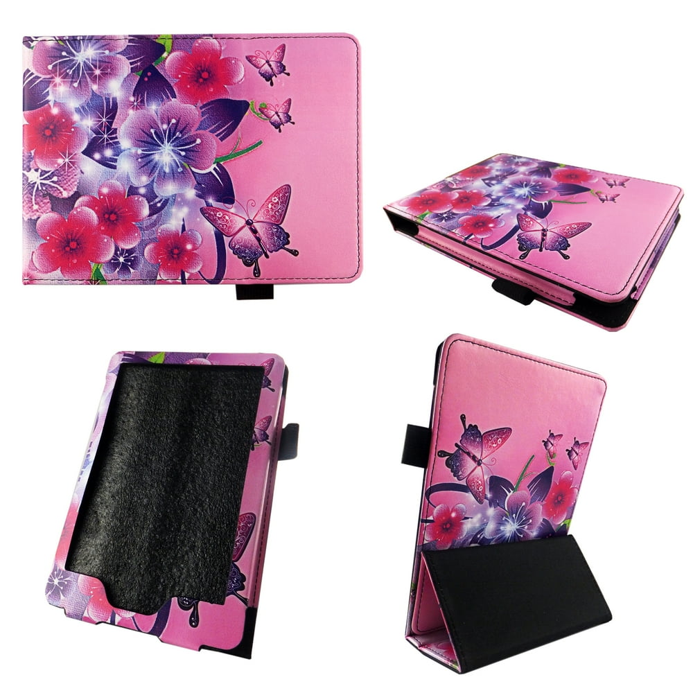 Butterfly Flower Pink Case for All-New Kindle Paperwhite 6 Inch (10th ...