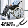 thumbnail image 4 of 2 piezas de repuesto para soporte de silla de ruedas de metal, pieza de tracción, soporte para rueda delantera, suministro para silla de ruedas, 4 of 8